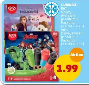 PENNY Langnese Eis Disney Avengers 480ml oder Disney Frozen 360ml Angebot