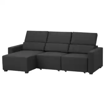 IKEA Odenslunda 3er-sofa mit récamiere/vissle dunkelgrau Angebot