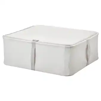 IKEA Hemmafixare aufbewahrungstasche stoff gestreift/weiß/grau 44x51x19 cm Angebot