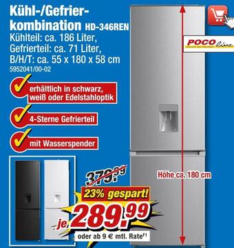Poco Poco line kühl-/gefrierkombination Angebot