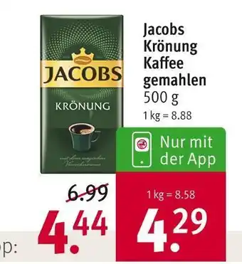 Rossmann Jacobs krönung kaffee gemahlen Angebot