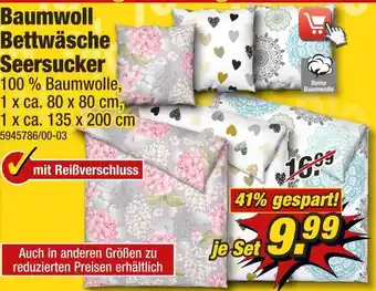 Poco Baumwoll bettwäsche seersucker Angebot