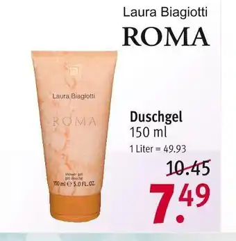 Rossmann Laura biagiotti duschgel roma Angebot