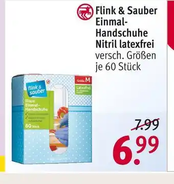 Rossmann Flink & sauber einmal-handschuhe nitril latexfrei Angebot