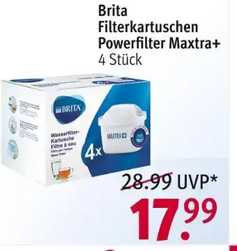 Rossmann Brita filterkartuschen power lter maxtra+ Angebot