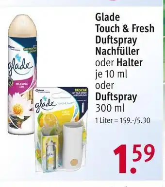 Rossmann Glade duftspray nachfüller oder halter Angebot