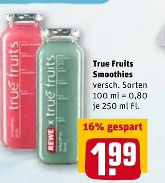 REWE True fruits Smoothies 250 ml Angebot