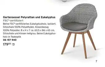 Tchibo Gartensessel Polyrattan Und Eukalyptus Angebot