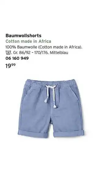 Tchibo Baumwollshorts Angebot