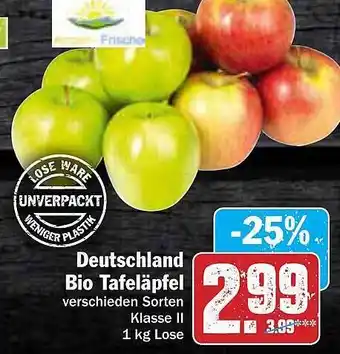 AEZ Deutschland Bio Tafeläpfel Angebot