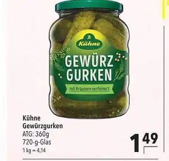 CITTI Markt Kühne Gewürzgurken Angebot