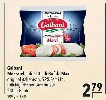 CITTI Markt Galbani Mozzarella Di Latte Di Bufala Maxi Angebot