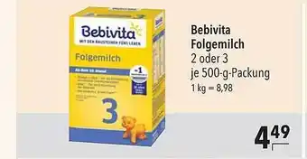 CITTI Markt Bebivita Folgemilch Angebot