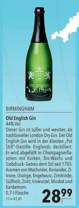 CITTI Markt Old English Gin Angebot