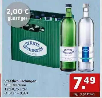 Getränke Quelle Staatlich Fachingen Still Medium Angebot