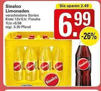 WEZ Sinalco Limonaden Angebot