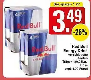 WEZ Red Bull Energy Drink Angebot