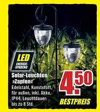 B1 Discount Baumarkt Solar-leuchten »zapfen« Angebot