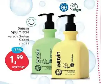 Budni Sansin Spülmittel Angebot