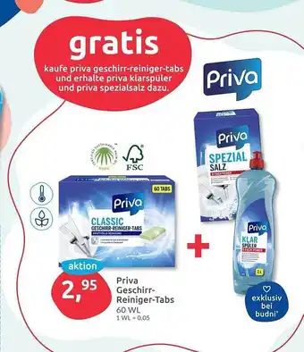 Budni Priva Geschirr-reiniger-tabs Angebot