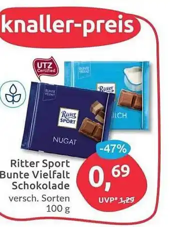 Budni Ritter Sport Bunte Vielfalt Schokolade Angebot