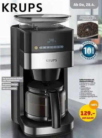 PENNY Krups kaffeemaschine mit mahlwerk km8328 Angebot