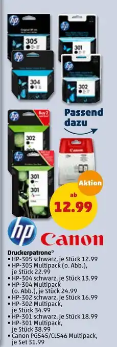 PENNY Hp oder canon druckerpatrone Angebot