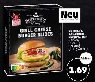 PENNY Butcher’s grill cheese burger slices Angebot