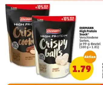 PENNY Ehrmann high protein snack Angebot