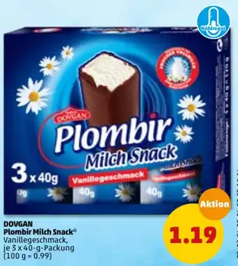 PENNY Dovgan Plombir Milch Snack 3x40g Angebot