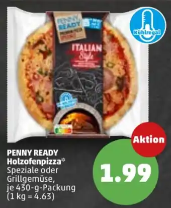 PENNY Penny Ready Holzofenpizza 430g Angebot