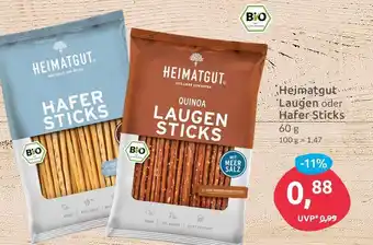 Budni Heimatgut laugen oder hafer sticks Angebot