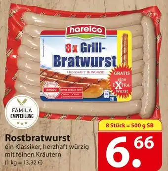 Famila Nord Ost Hareico rostbratwurst Angebot