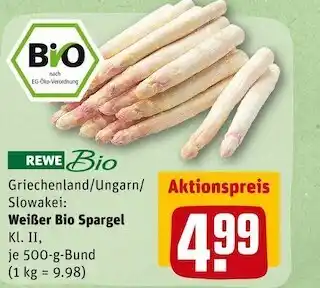 REWE Rewe bio weißer bio spargel Angebot