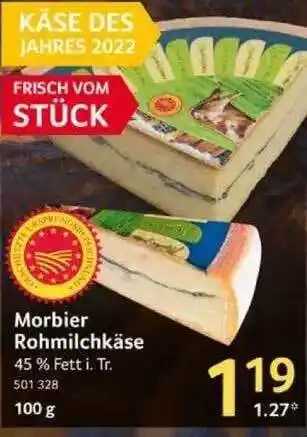 Selgros Morbier Rohmilchkäse Angebot