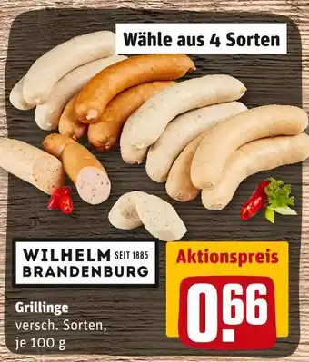 REWE Wilhelm brandenburg grillinge bratwürtste Angebot