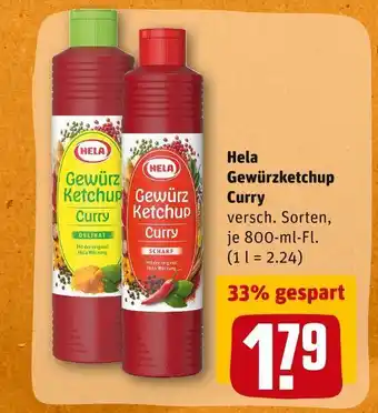 REWE Hela gewürzketchup curry Angebot