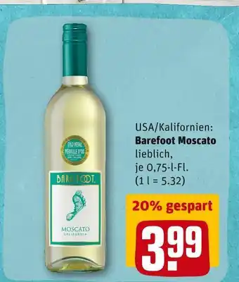 REWE Barefoot moscato weißwein Angebot