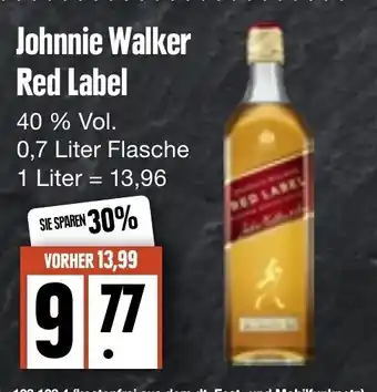 Edeka Frischemarkt Johnnie Walker Red Label 700 ml Angebot