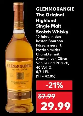 Kaufland Glenmorangie The Original Highland Single Malt Scotch Whicky 700 ml Angebot