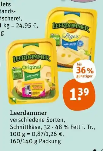 tegut Leerdammer  140/160 g Angebot