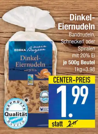 Marktkauf Dinkel Eiernudeln 500g Beutel Angebot