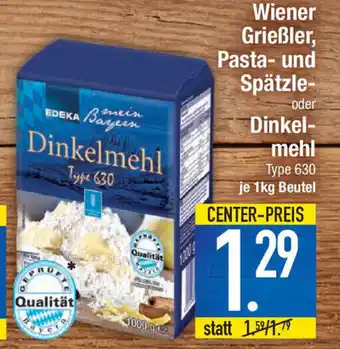 Marktkauf Wiener Grießler, Pasta-und Spätzle oder Dinkelmehl 1kg Beutel Angebot