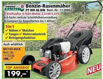 Norma24 Power Garden Benzin-rasenmäher Pt Rm 46 Hw Angebot