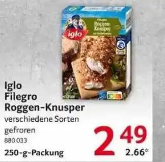 Selgros Iglo Filegro Roggen-knusper Angebot