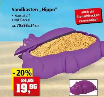 Thomas Philipps Sandkasten „hippo” Angebot