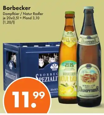 Trink und Spare Borbecker Dampfbier/Natur Radler 20x0,5L Angebot