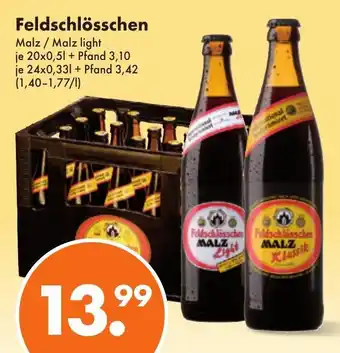 Trink und Spare Feldschlösschen 20x0,5/24x0,33L Angebot