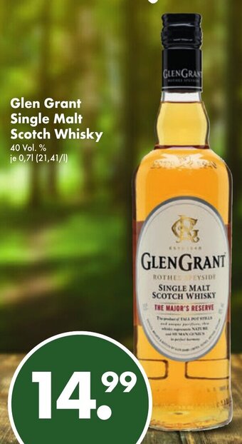 Trink und Spare Glen Grant Single Malt Scotch Whisky 0,7L Angebot