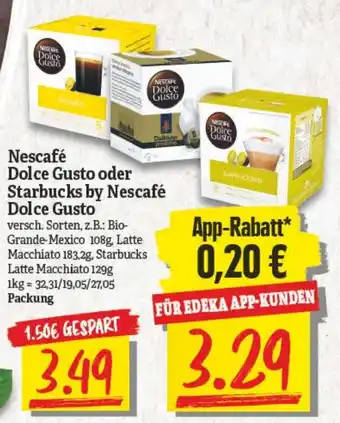 NP Discount Nescafé Dolce Gusto oder Starbucks by Nescafé Dolce Gusto Angebot